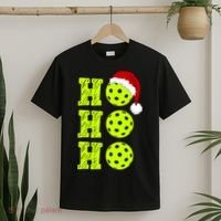 Pickleball Christmas Sana Ho Ho Ho T-Shirt thumb 2
