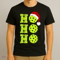Pickleball Christmas Sana Ho Ho Ho T-Shirt thumb 3