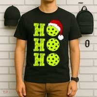 Pickleball Christmas Sana Ho Ho Ho T-Shirt thumb 6