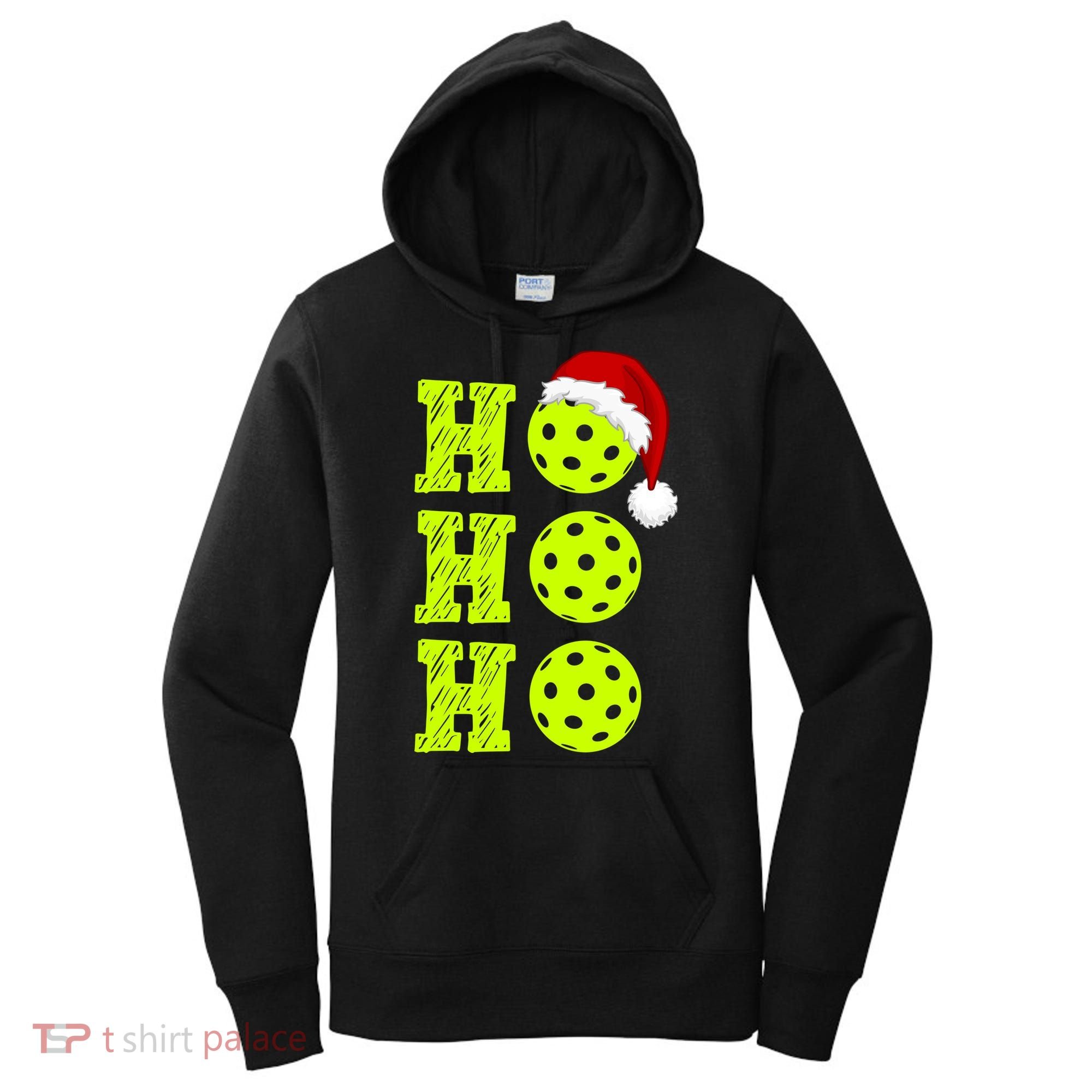 Pickleball Christmas Sana Ho Ho Ho Women's Hoodie