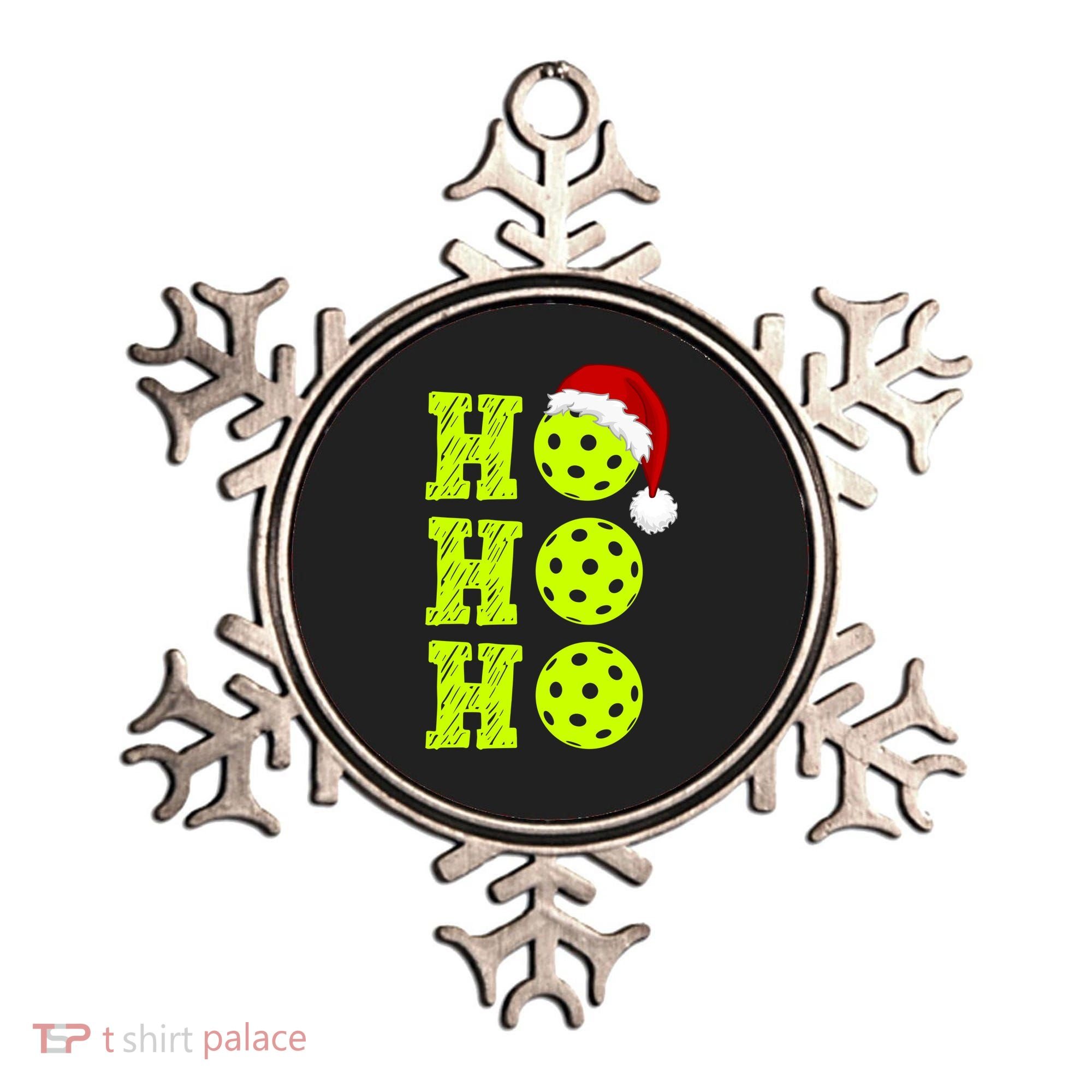 Pickleball Christmas Sana Ho Ho Ho Ornament