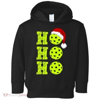 Pickleball Christmas Sana Ho Ho Ho Toddler Hoodie