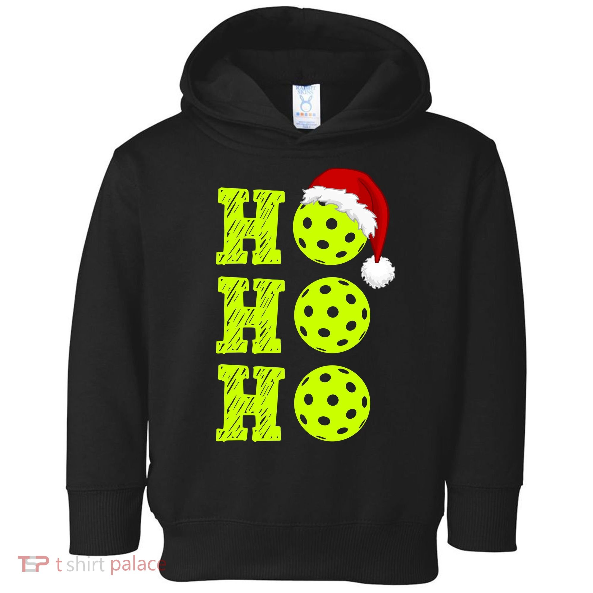 Pickleball Christmas Sana Ho Ho Ho Toddler Hoodie