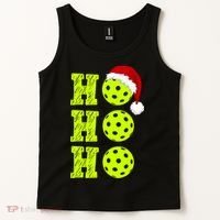 Pickleball Christmas Sana Ho Ho Ho Tank Top thumb 2
