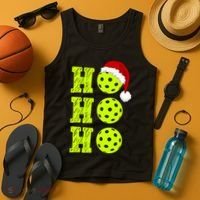 Pickleball Christmas Sana Ho Ho Ho Tank Top thumb 4