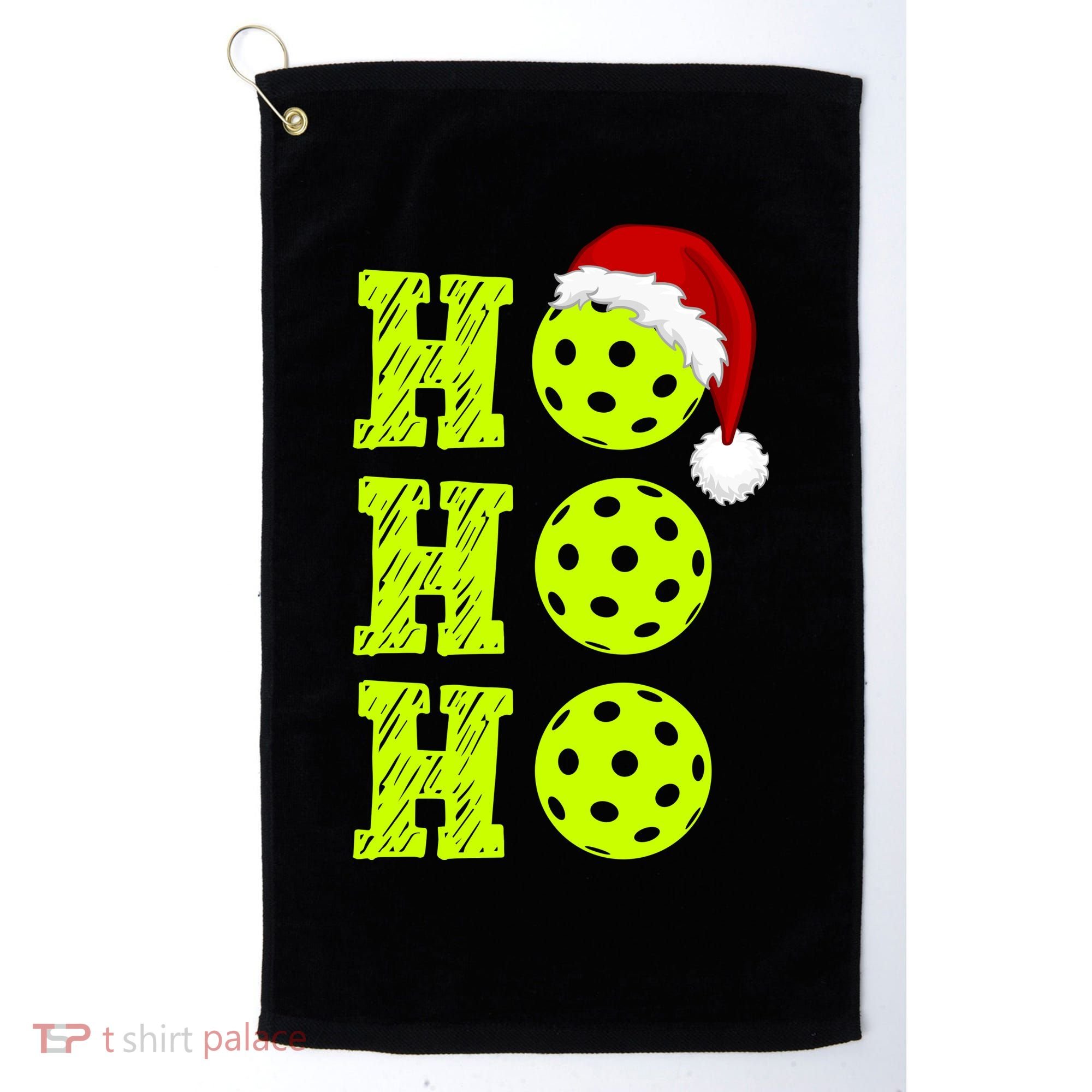 Pickleball Christmas Sana Ho Ho Ho Golf Towel