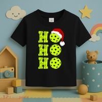 Pickleball Christmas Sana Ho Ho Ho Toddler T-Shirt thumb 3