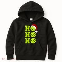 Pickleball Christmas Sana Ho Ho Ho Kids Hoodie thumb 0
