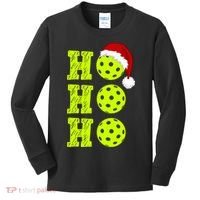 Pickleball Christmas Sana Ho Ho Ho Kids Long Sleeve Shirt thumb 0
