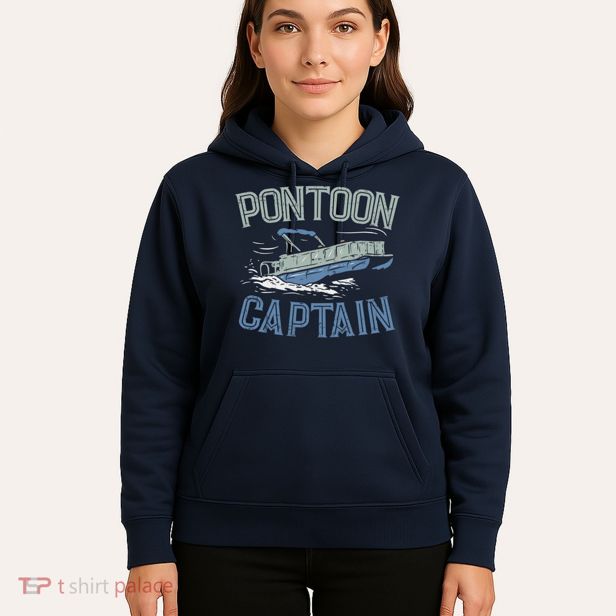 Pontoon Captain Shirt, Who's The Captain Of This Ship? Hoodie