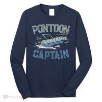 Pontoon Captain Shirt, Who's The Captain Of This Ship? Long Sleeve Shirt thumb 0