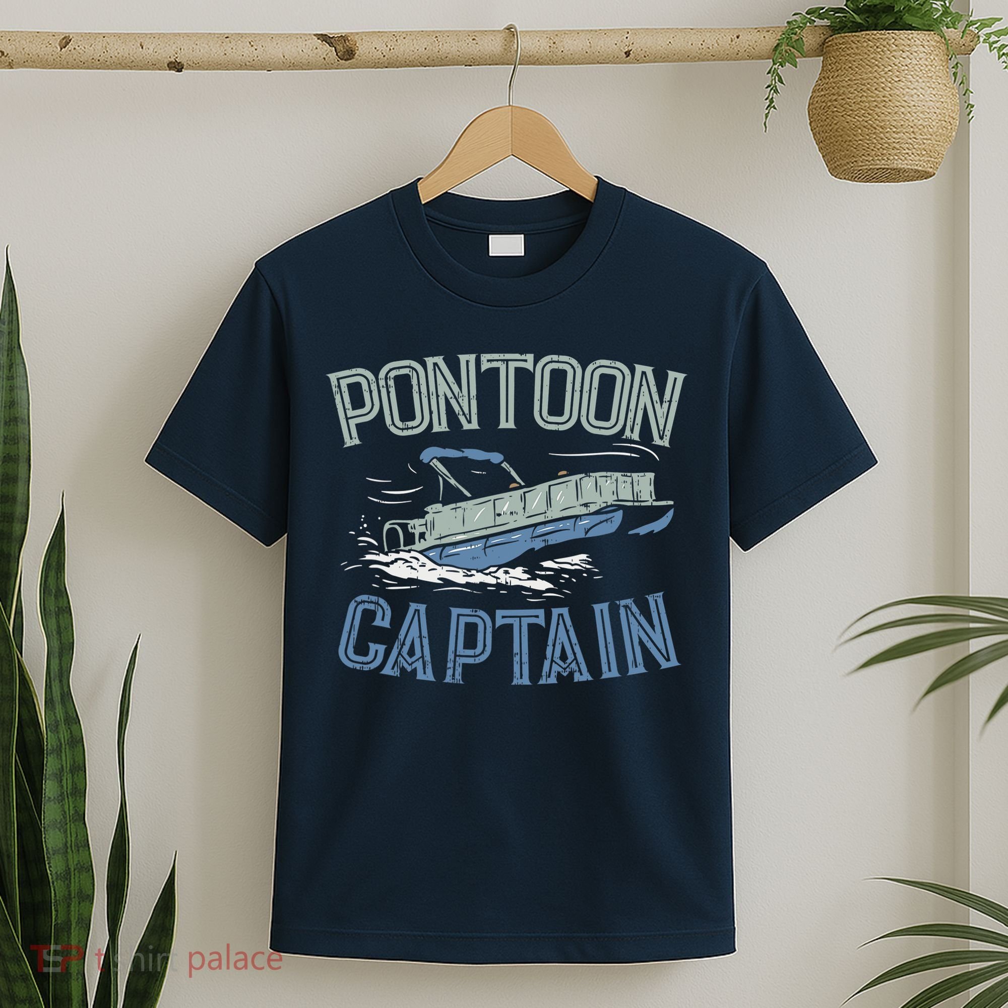 Pontoon Captain Shirt, Who's The Captain Of This Ship? T-Shirt