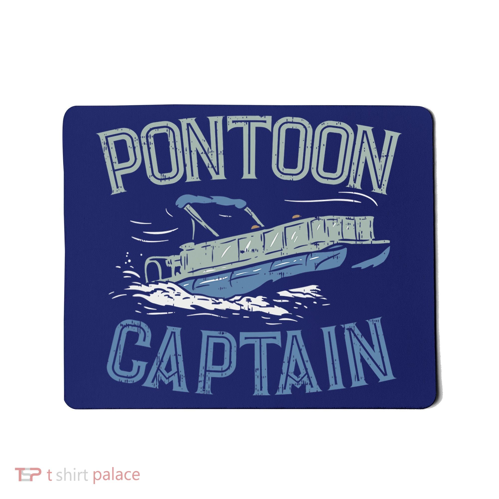 Pontoon Captain Shirt, Who's The Captain Of This Ship? Mousepad