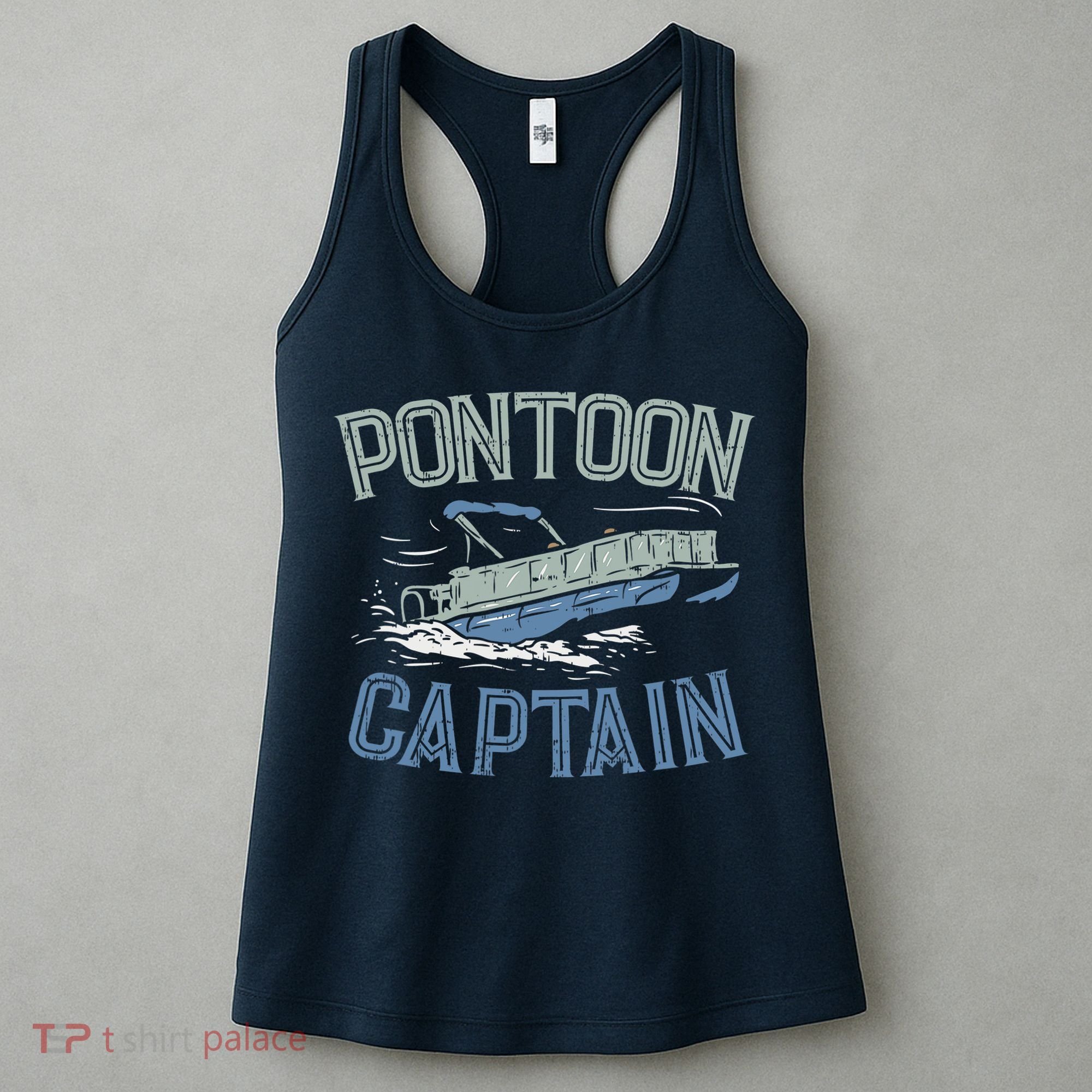 Pontoon Captain Shirt, Who's The Captain Of This Ship? Women's Tank Top