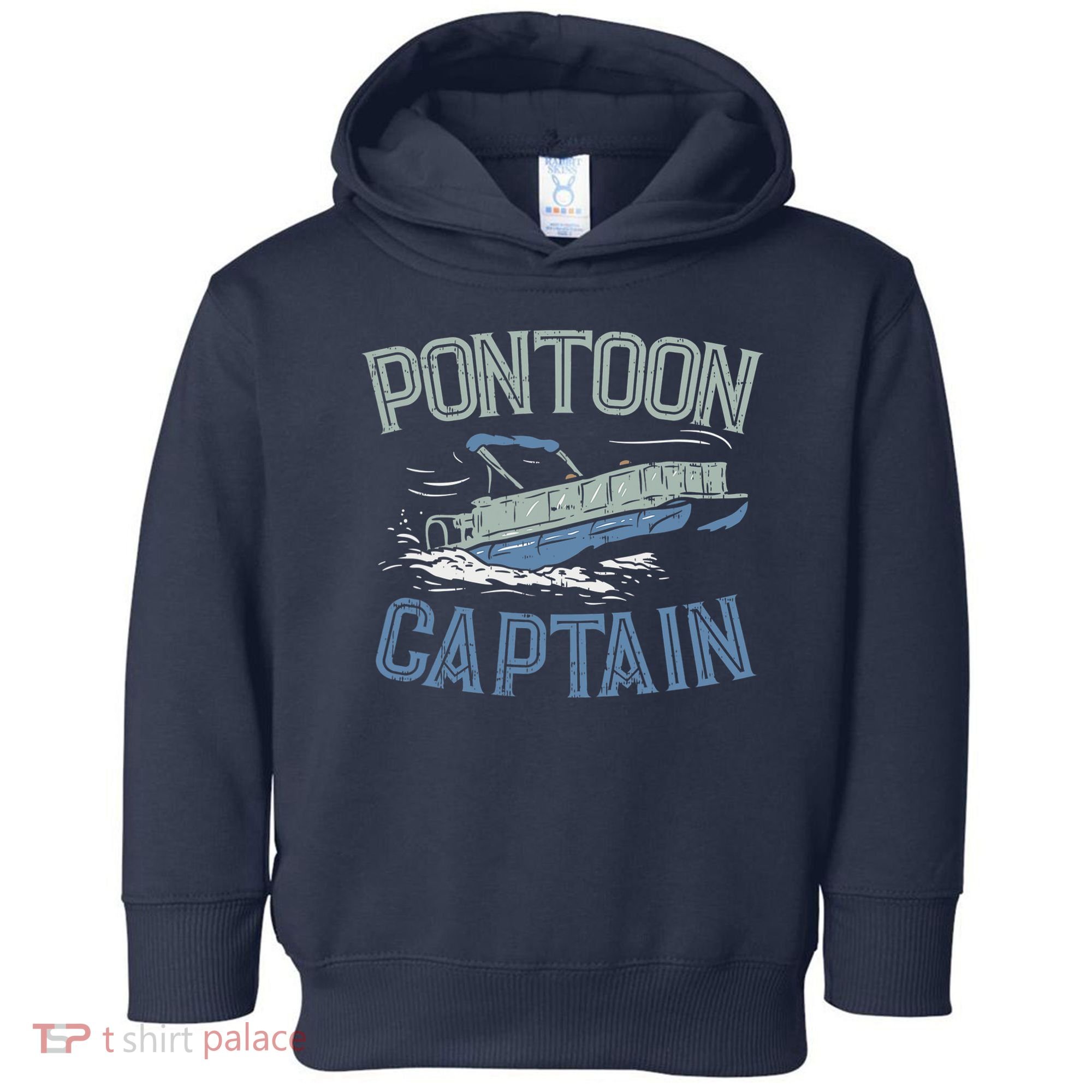 Pontoon Captain Shirt, Who's The Captain Of This Ship? Toddler Hoodie
