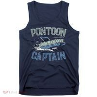 Pontoon Captain Shirt, Who's The Captain Of This Ship? Tank Top thumb 0