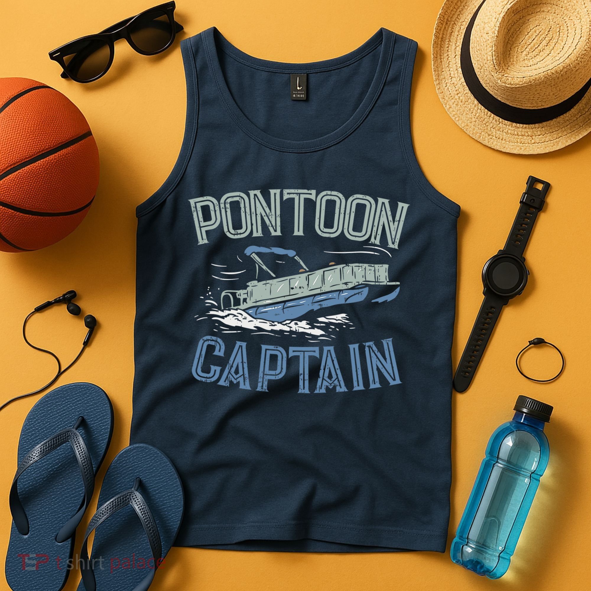 Pontoon Captain Shirt, Who's The Captain Of This Ship? Tank Top