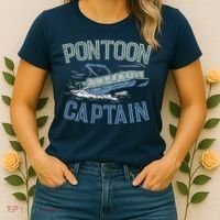 Pontoon Captain Shirt, Who's The Captain Of This Ship? Women's T-Shirt thumb 2