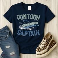 Pontoon Captain Shirt, Who's The Captain Of This Ship? Women's T-Shirt thumb 3