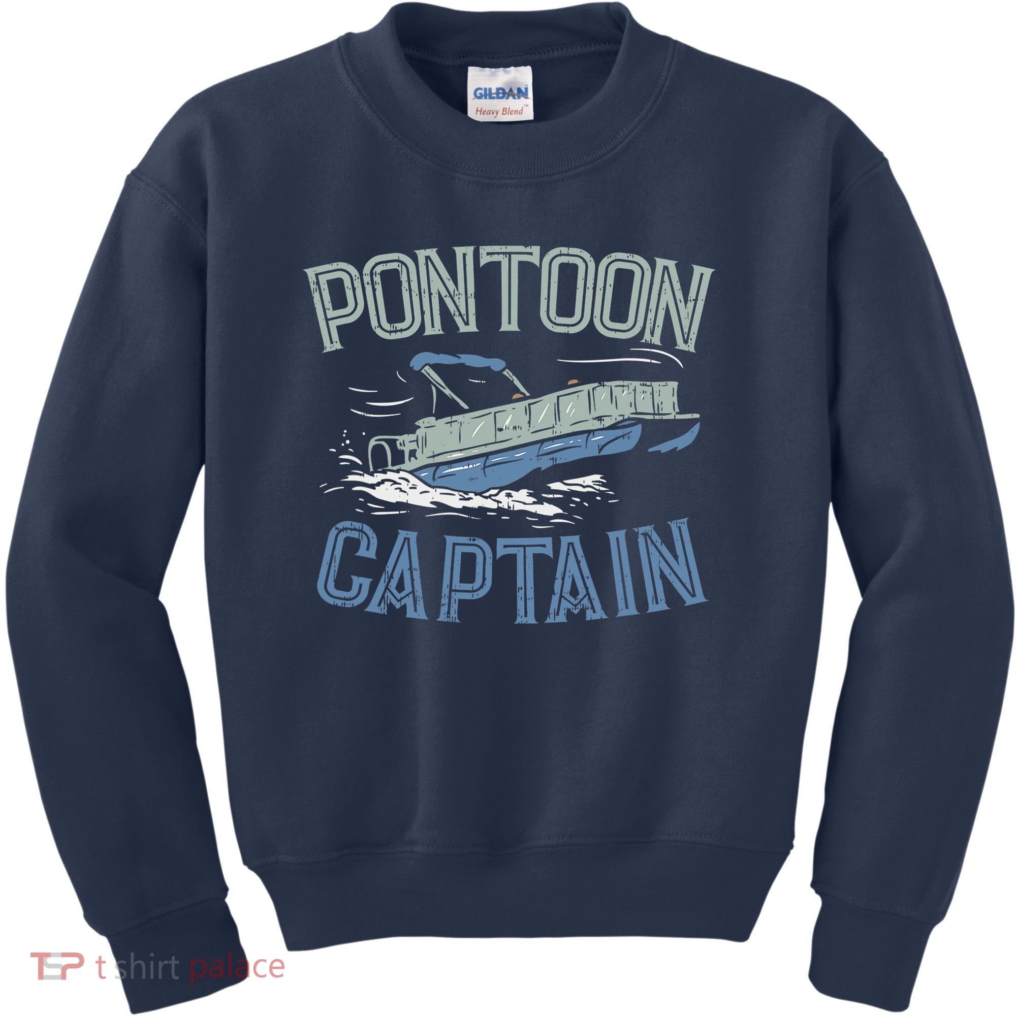 Pontoon Captain Shirt, Who's The Captain Of This Ship? Kids Sweatshirt