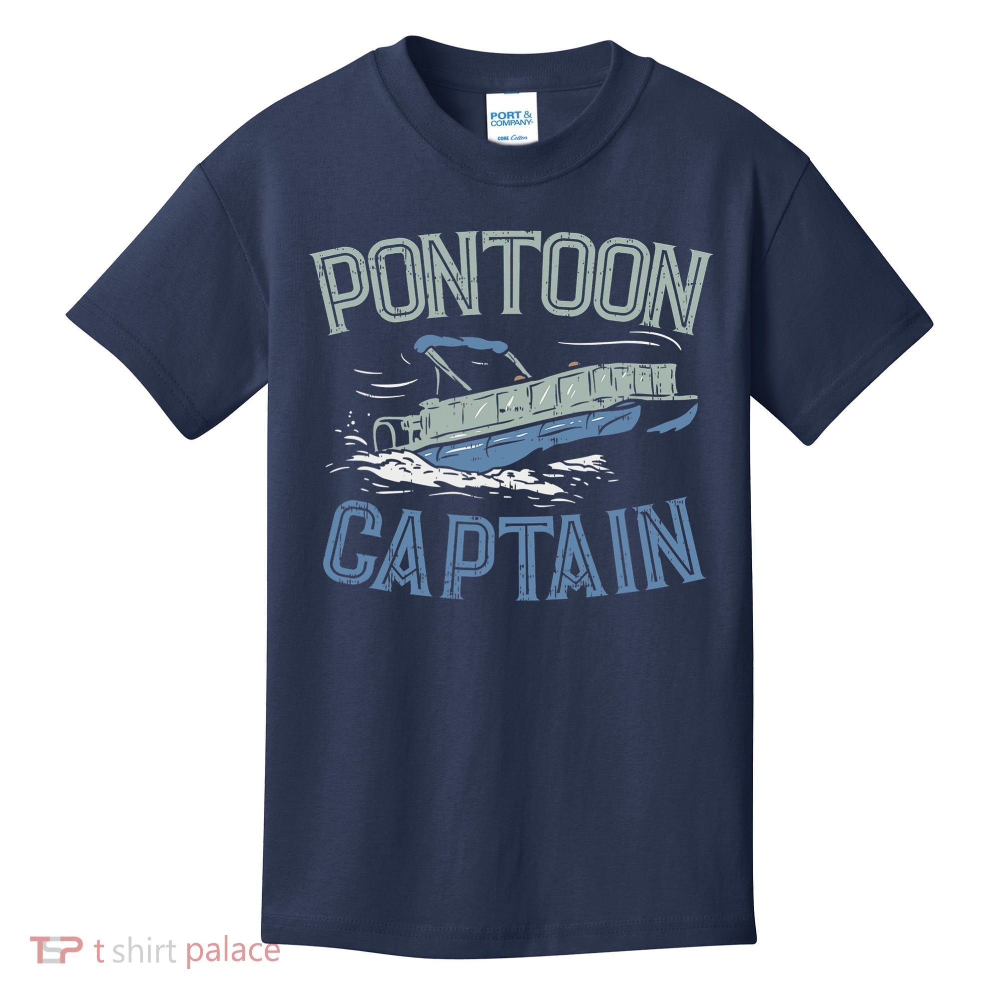 Pontoon Captain Shirt, Who's The Captain Of This Ship? Kids T-Shirt