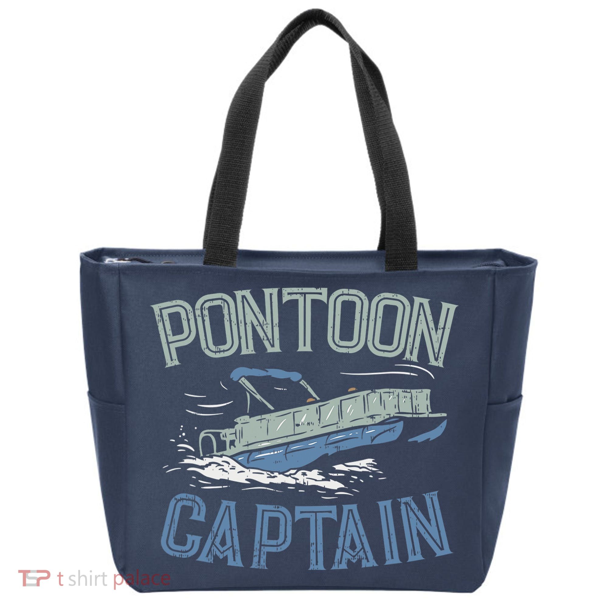 Pontoon Captain Shirt, Who's The Captain Of This Ship? Tote Bag