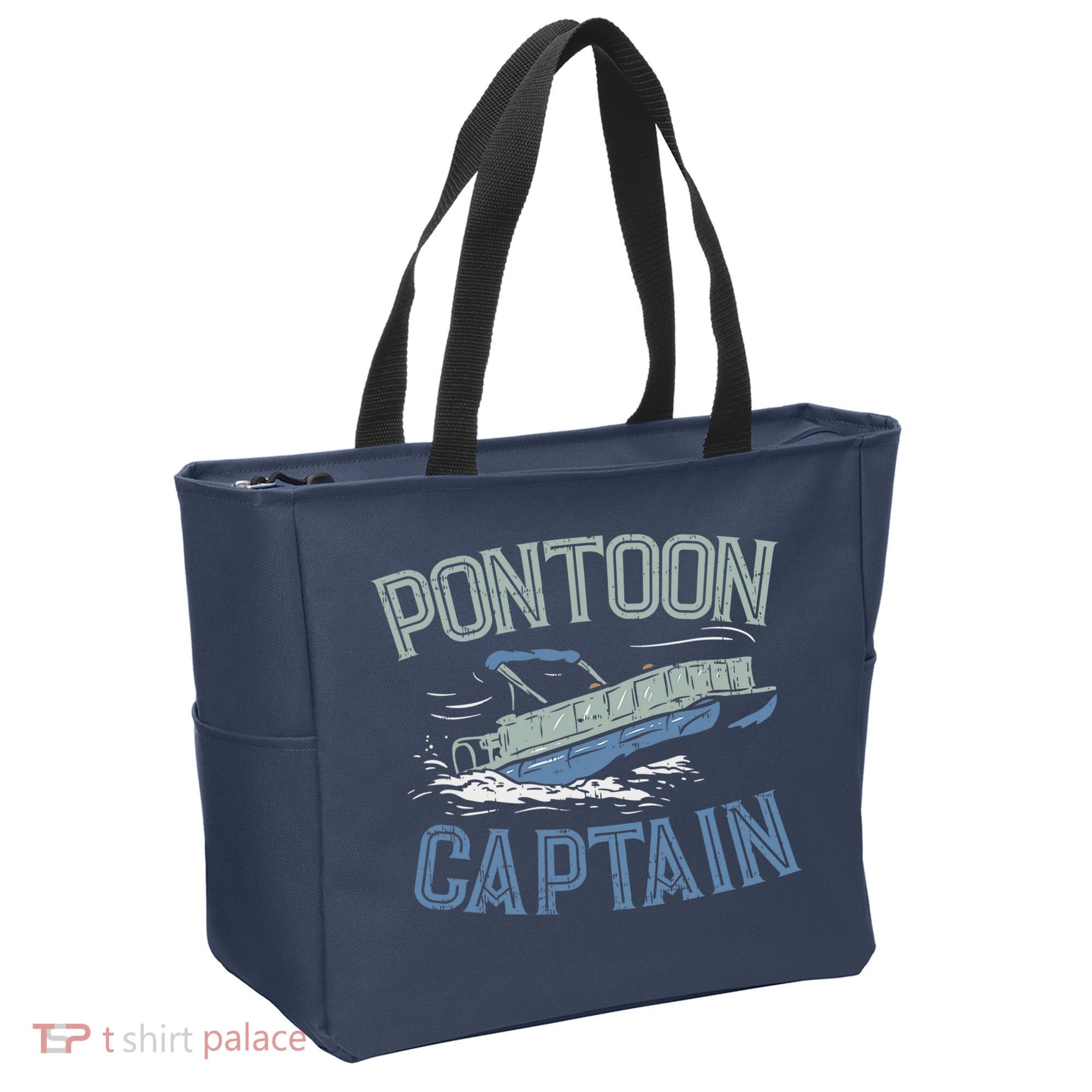 Pontoon Captain Shirt, Who's The Captain Of This Ship? Tote Bag