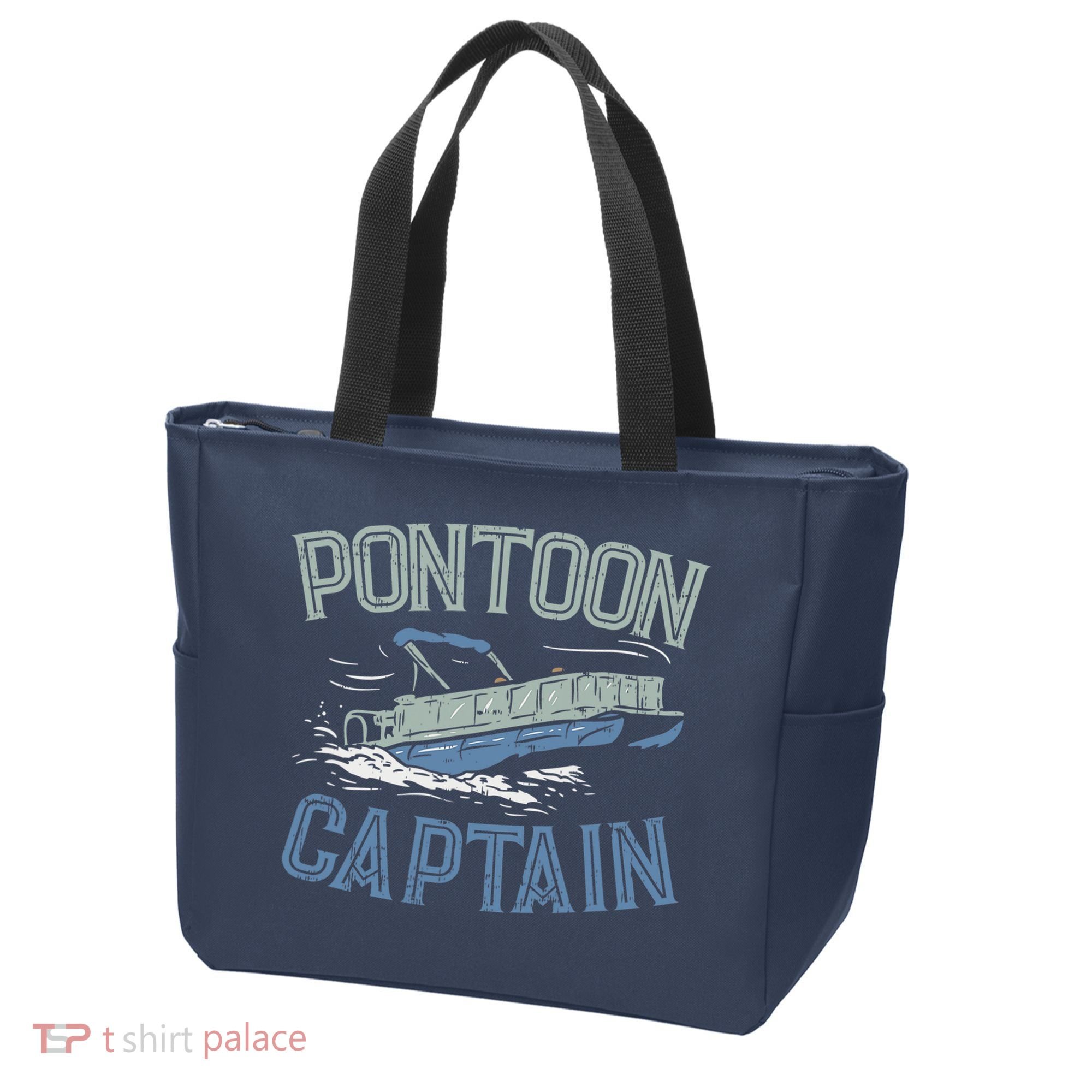 Pontoon Captain Shirt, Who's The Captain Of This Ship? Tote Bag