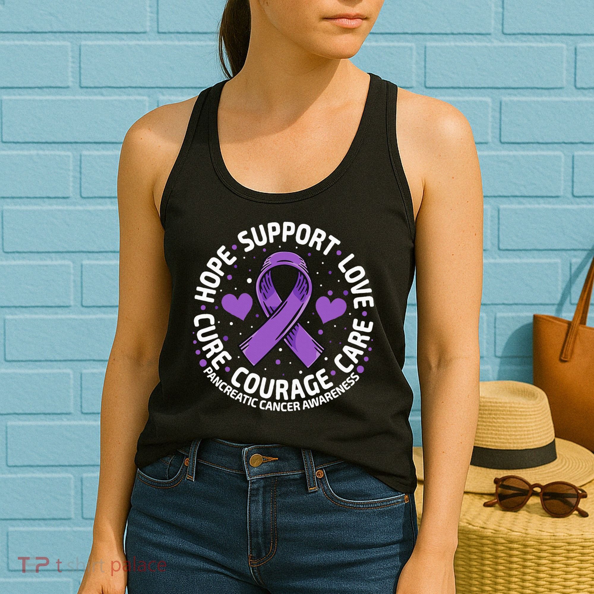Pancreatic Cancer Support Family Pancreatic Cancer Awareness Women's Tank Top