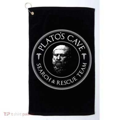 Plato's Cave Search And Rescue Team Funny Philosopher Great Gift Meaningful Gift Golf Towel