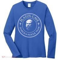 Plato's Cave Search And Rescue Team Funny Philosopher Great Gift Meaningful Gift Women's Long Sleeve Shirt thumb 0