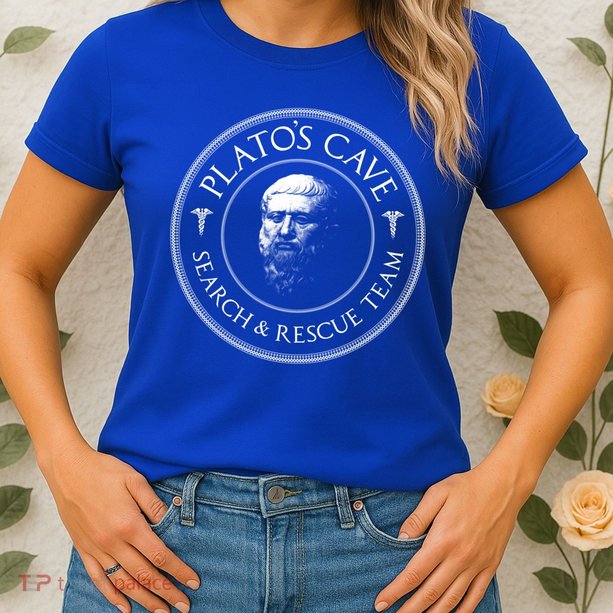 Plato's Cave Search And Rescue Team Funny Philosopher Great Gift Meaningful Gift Women's T-Shirt