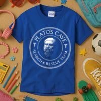 Plato's Cave Search And Rescue Team Funny Philosopher Great Gift Meaningful Gift Kids T-Shirt thumb 3