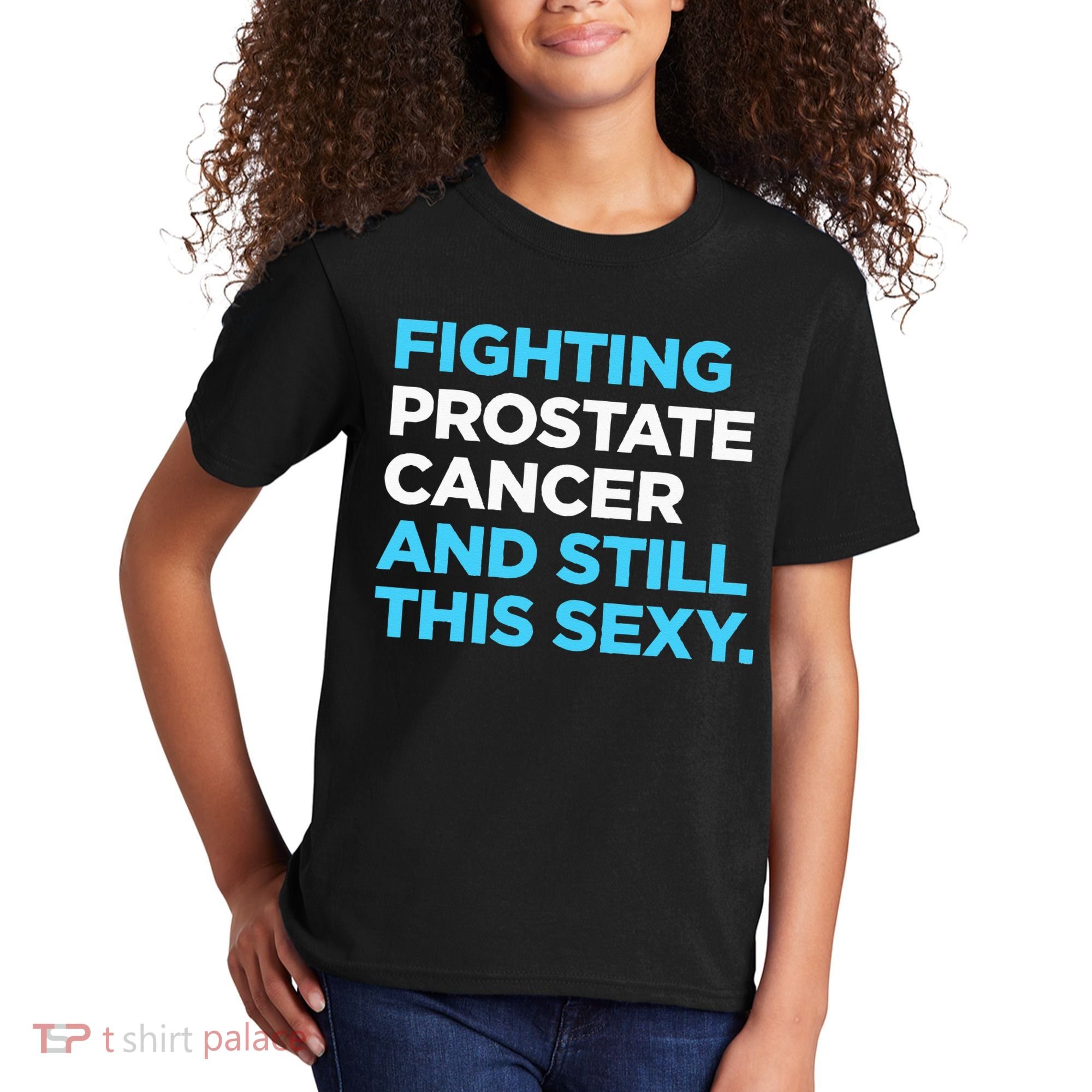 Prostate Cancer Survivor Sexy Warrior DA1 Kids T-Shirt