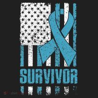 Prostate Cancer Survivor Bold Blue Ribbon Women's Sweatshirt thumb 2