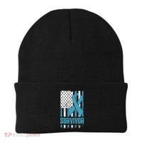 Prostate Cancer Survivor Bold Blue Ribbon Beanie thumb 0