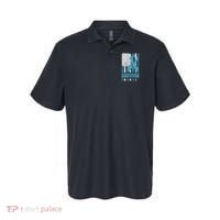 Prostate Cancer Survivor Bold Blue Ribbon Polo thumb 0