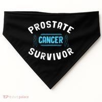 Prostate Cancer Survivor USA-Made Doggie Bandana thumb 0