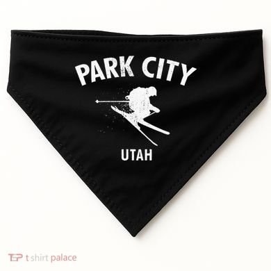 Park City Skiing USA-Made Doggie Bandana