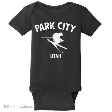 Park City Skiing Baby Bodysuit