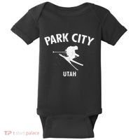 Park City Skiing Baby Bodysuit thumb 0