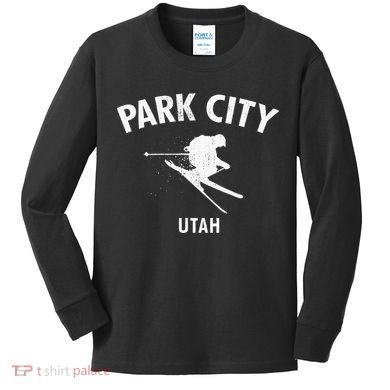 Park City Skiing Kids Long Sleeve Shirt