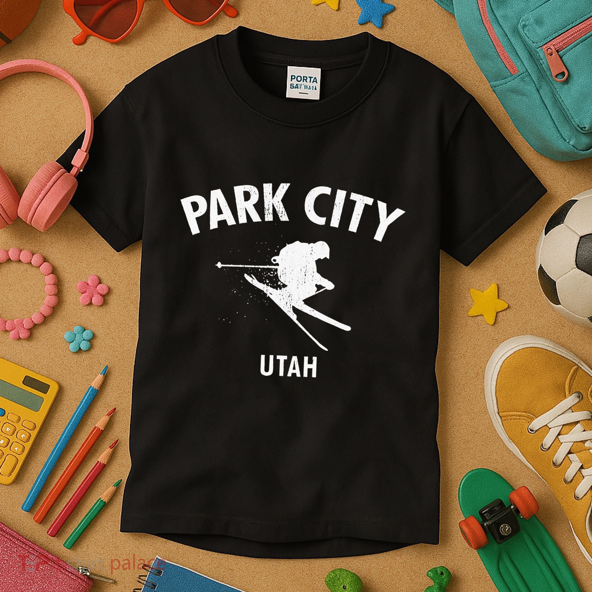 Park City Skiing Kids T-Shirt