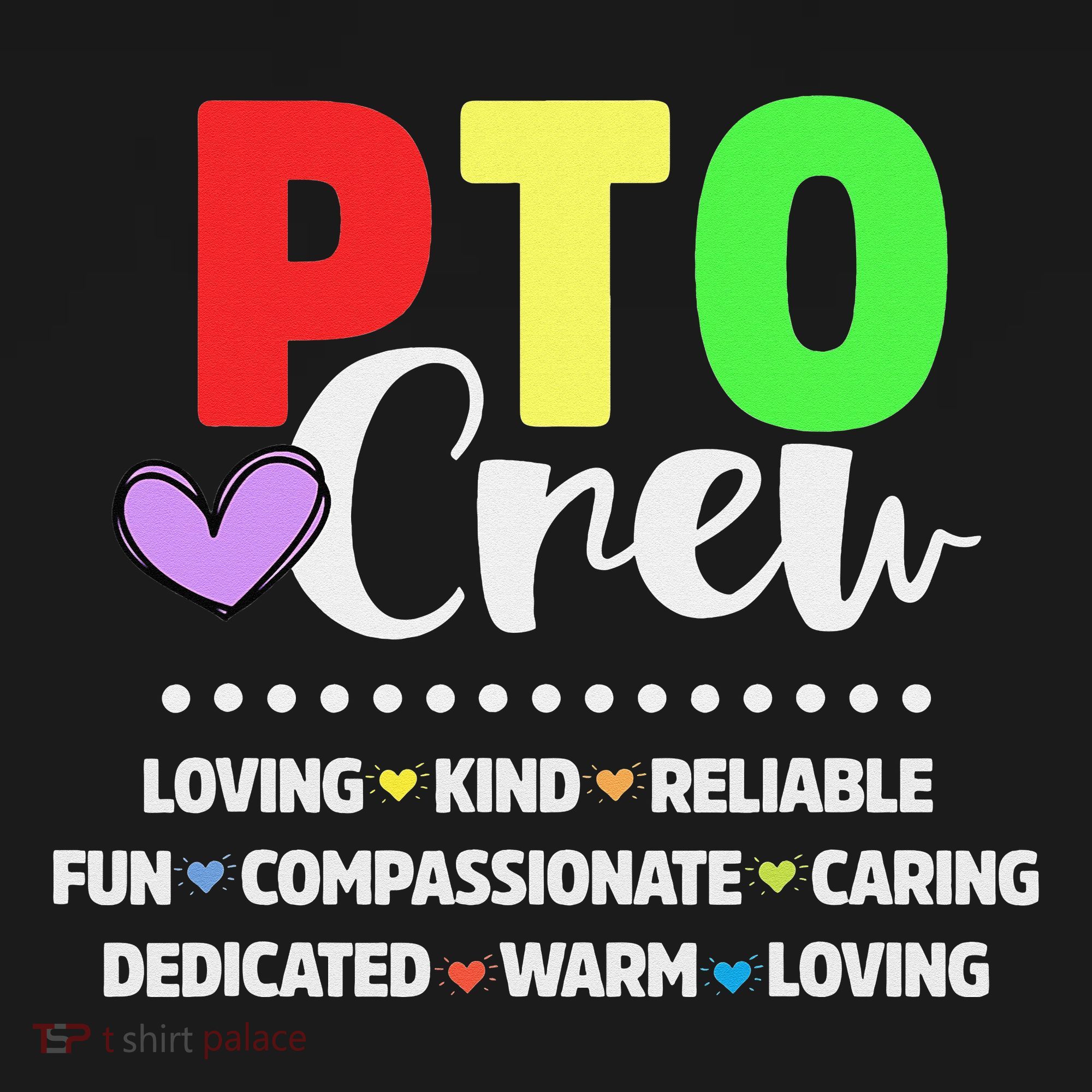 PTO Crew School Volunteer Parent Teacher Doggie Tank