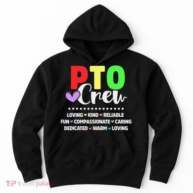 PTO Crew School Volunteer Parent Teacher Hoodie