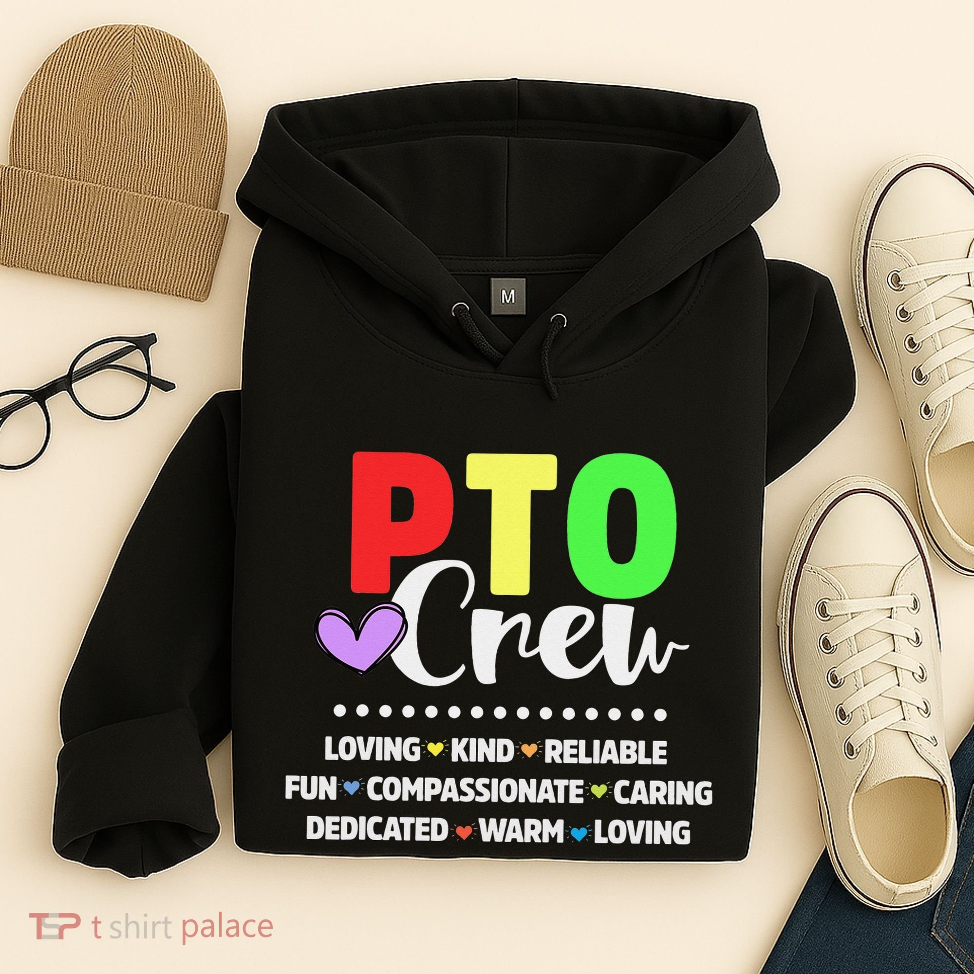PTO Crew School Volunteer Parent Teacher Hoodie