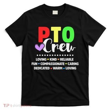 PTO Crew School Volunteer Parent Teacher T-Shirt