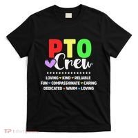PTO Crew School Volunteer Parent Teacher T-Shirt thumb 0