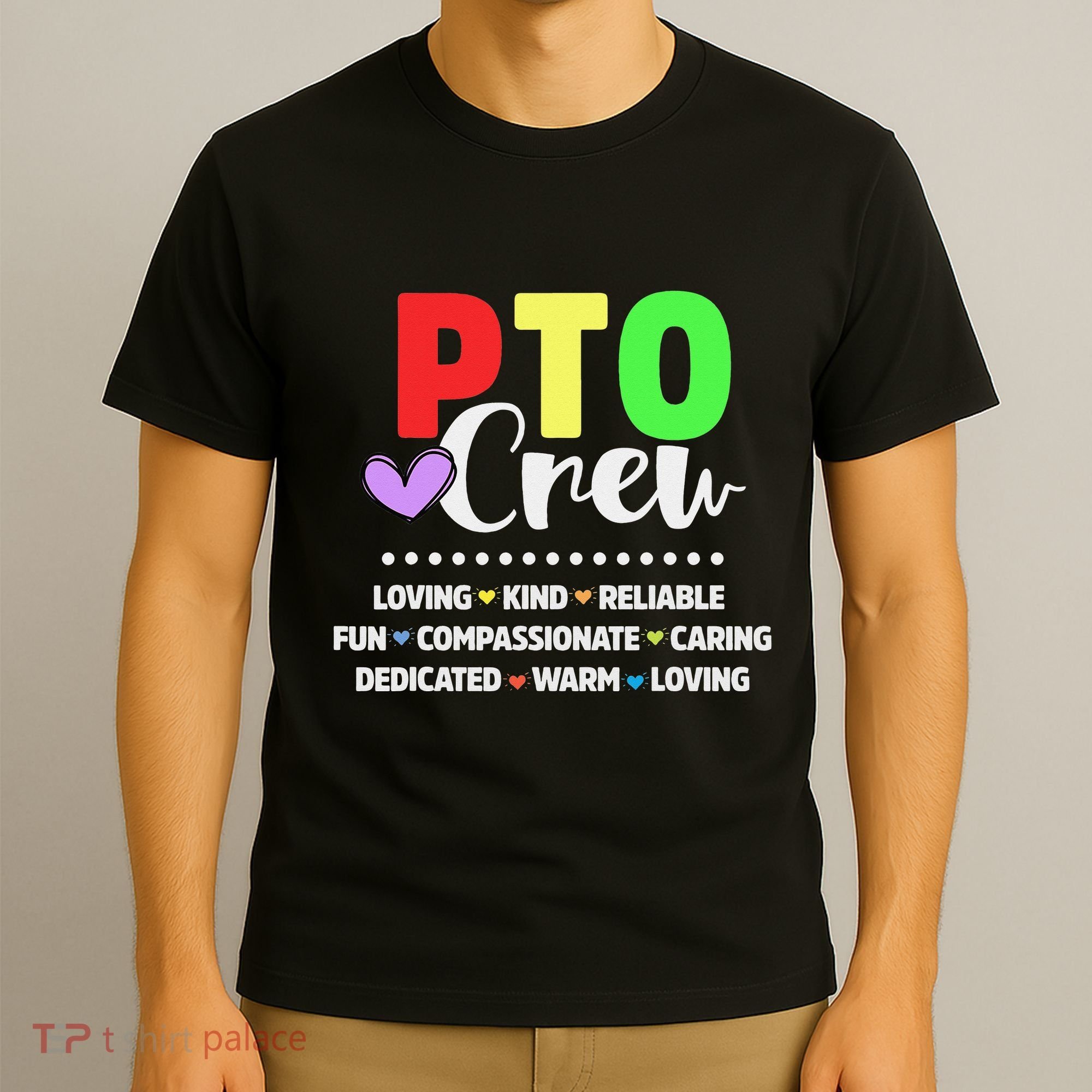 PTO Crew School Volunteer Parent Teacher T-Shirt
