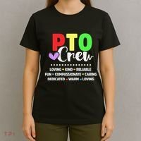 PTO Crew School Volunteer Parent Teacher T-Shirt thumb 4